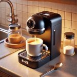 Best mini coffee maker brewing a fresh cup of coffee on a compact countertop. Best mini coffee maker brewing a fresh cup of coffee on a compact countertop.