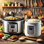 Comparison of a slow cooker vs rice cooker Comparison of a slow cooker vs rice cooker