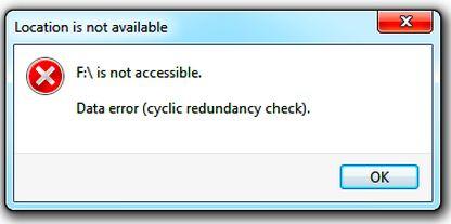 Data Error (Cyclic Redundancy Check) Error – What Does It Mean?