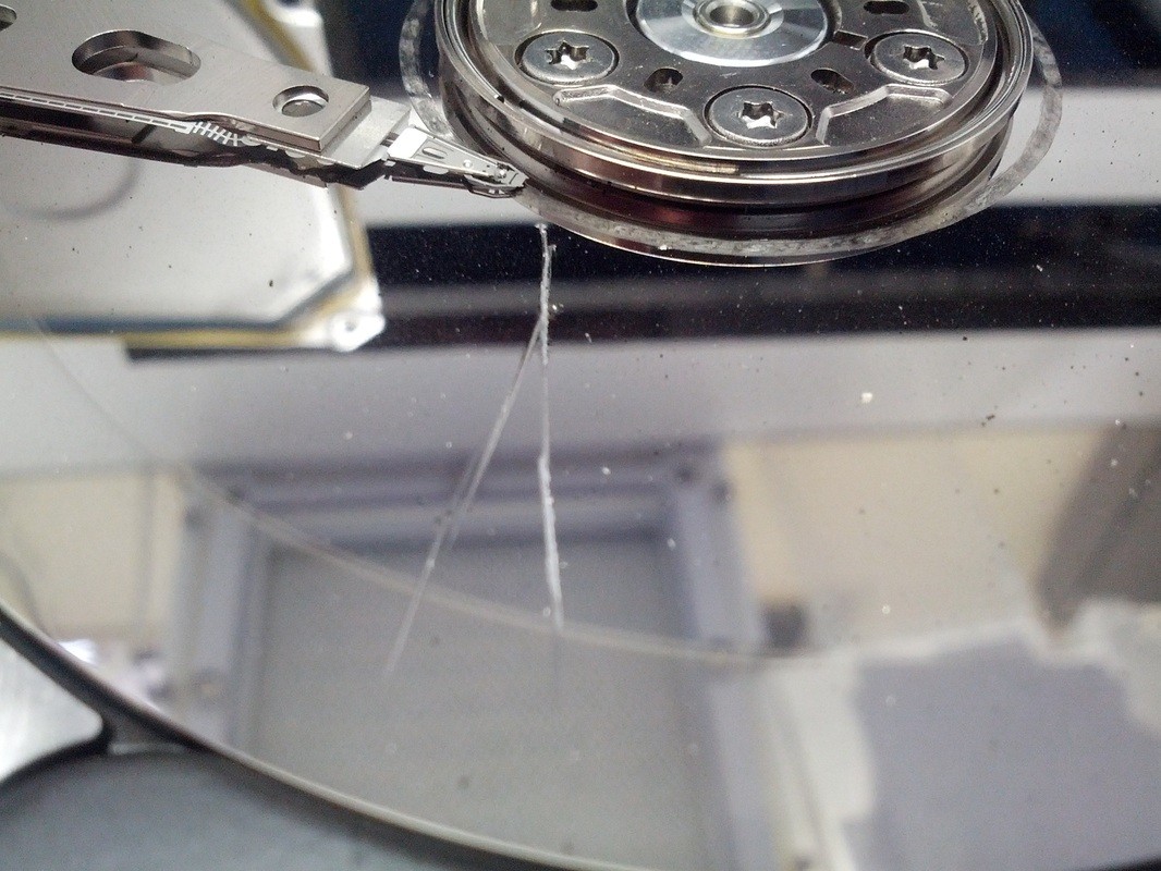 Scratched Seagate Platter
