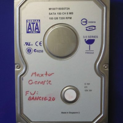 MAXTOR, GENERIC, BANC1G20, M100T50S072A