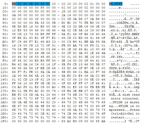 Normal Partition Start